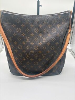 Louis Vuitton Looping GM Monogram Shoulder Bag France 2001 Authentic with COA